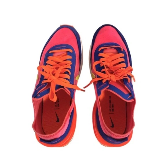 Nike Waffle One in Racer Blue & Bright Citron- Only Worn Once! - Picture 4 of 4